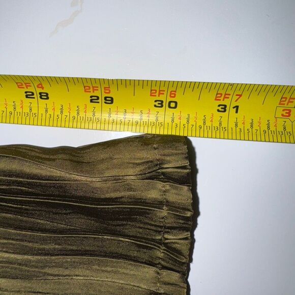 H&M Divided Dark Khaki Crinkled Wide-Leg Pants | Large - Picture 11 of 11